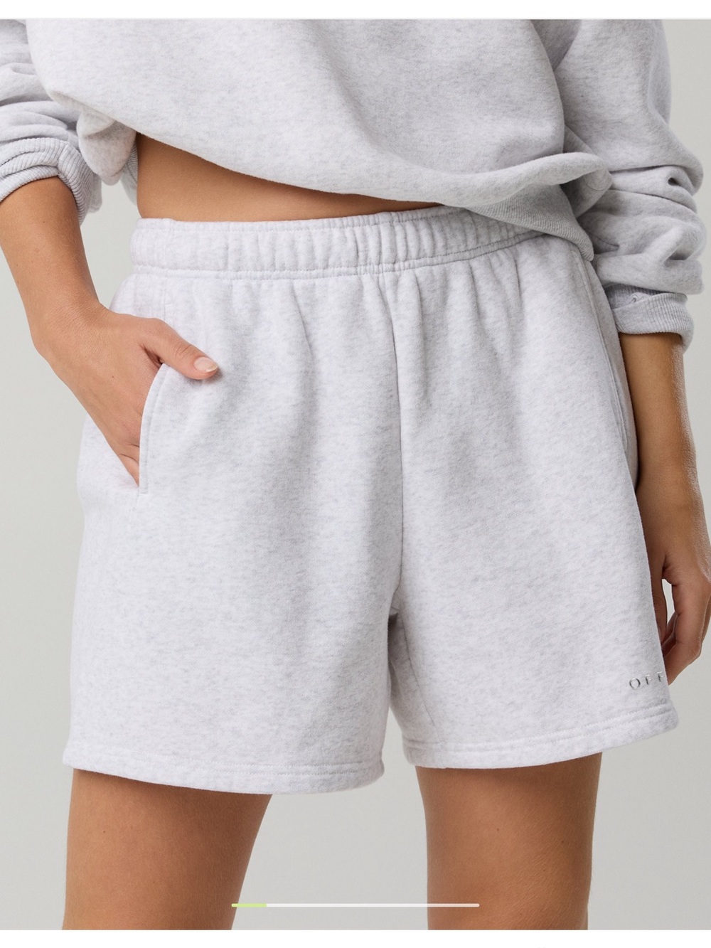OFFLINE by Aerie 5” cloud fleece shorts.